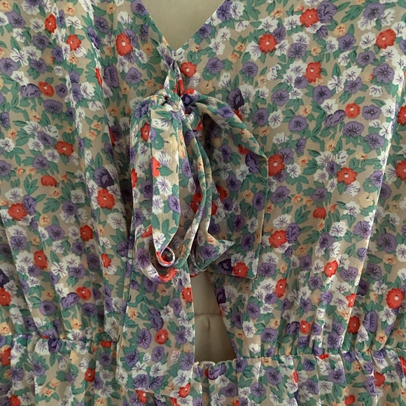 Pink Lily Somebody to Love Lilac Floral Dress - Picture 2 of 3